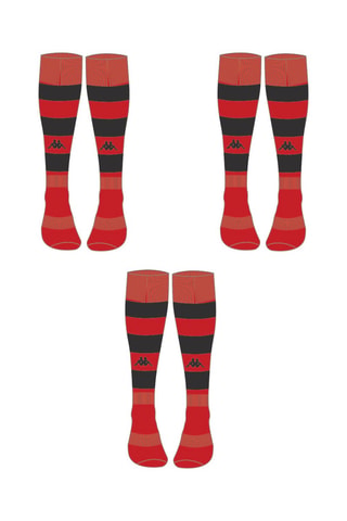 3 pares de calcetines de entrenamiento - Rojo