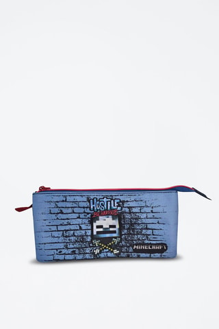 Astuccio Minecraft - Nero e blu