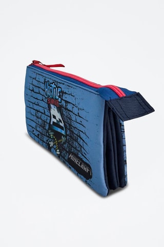 Astuccio Minecraft - Nero e blu