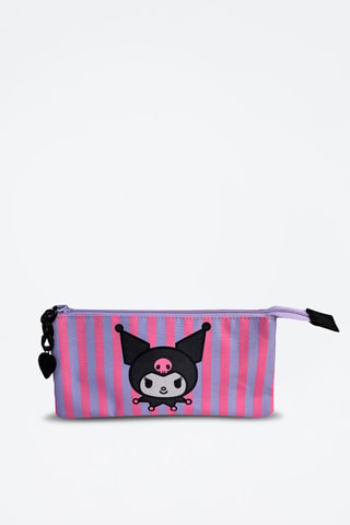 Astuccio Kuromi Sanrio  - Nero, viola e rosa
