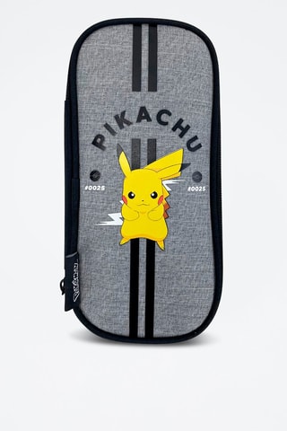 Astuccio Pikachu Pokemon - Nero, giallo e grigio