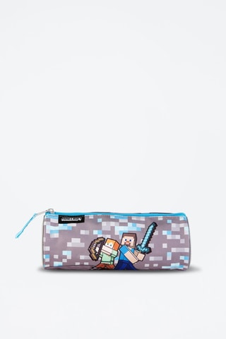 Astuccio Minecraft Warriors - Blu e grigio