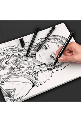12 penne da disegno - Inchiostro nero