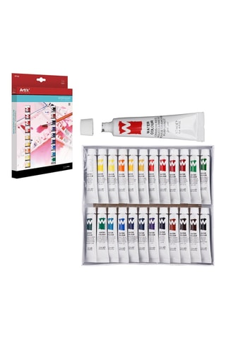 24 tubetti di acquerelli - 24 x 12 ml - Modello casuale