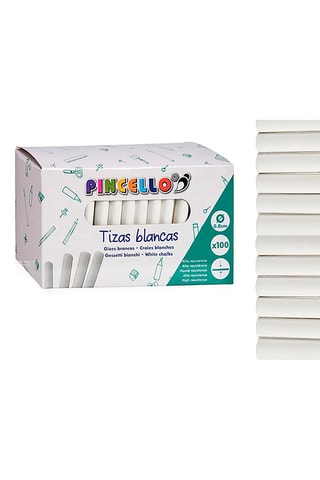 Confezione da 100 gessetti - Bianco