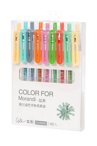 Set 9 penne gel - Multicolore