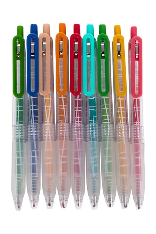 Set 9 penne gel - Multicolore