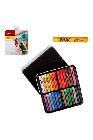 24 pastelli a olio - Multicolore