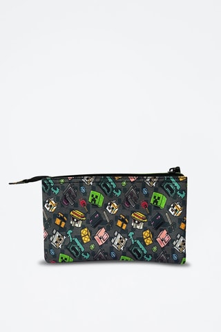 Astuccio Minecraft  - Verde e grigio