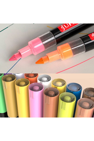 12 pennarelli per pittura acrilica - 12 inchiostri