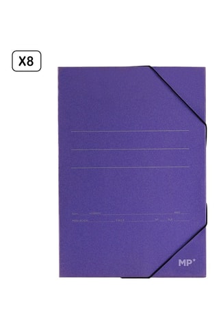 8 cartelline cartonate - Blu