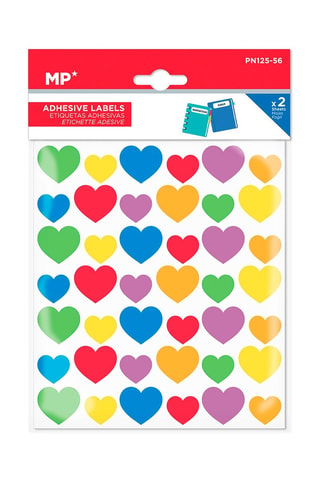 24 x 2 fogli di etichette adesive - Multicolore