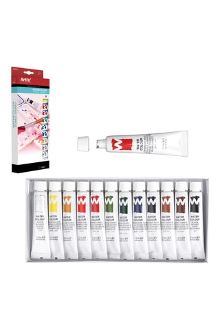 12 tubetti di acquerelli - 12 x 12 ml