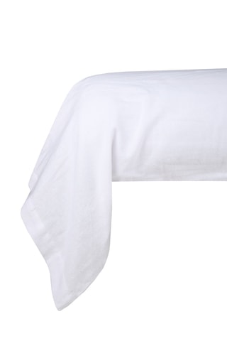 Protector de almohada de algodón - Blanco
