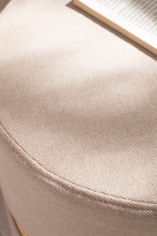 Taburete de madera Palma - 35 x 35 x 40 cm - Beige y natural