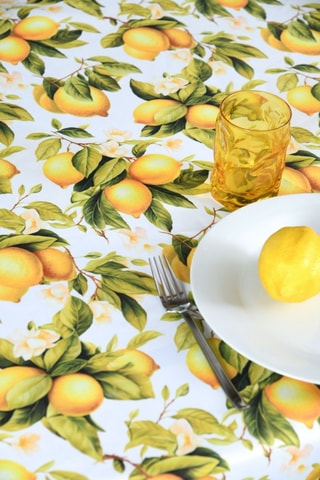 Mantel antimanchas rectangular Acidulée - Amarillo 