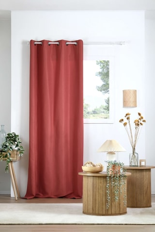Cortina - Rojo teja - 135 x 240 cm