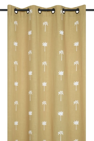 Cortina Casablanca - Mostaza y blanco - 140 x 260 cm