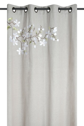 Cortina de fibras de bambú Printemps - Beige - 140 x 260 cm
