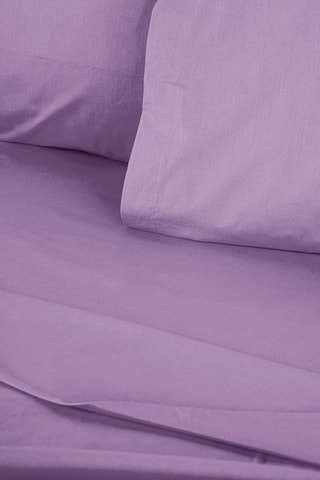 Sábana bajera de algodón reforzado 155 hilos/cm² Tonne Viole - Violeta