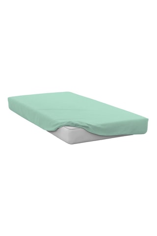 Sábana bajera de microfibra 82 g/m² - Verde agua
