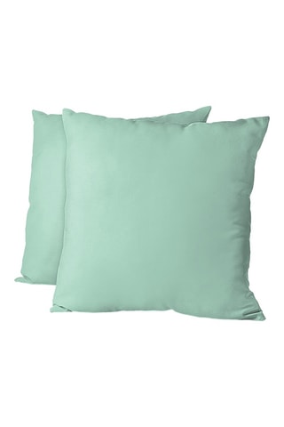 2 fundas de almohada - Verde agua