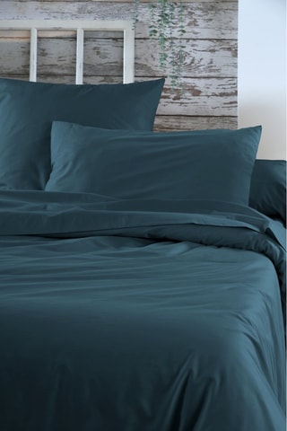 Funda de almohada Elysée - Azul petróleo - 50 x 70 cm