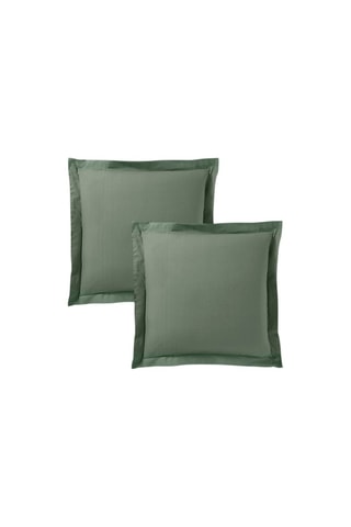 Funda de almohada de algodón 57 hilos/cm² - Verde