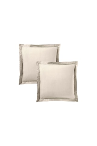 Funda de almohada de algodón 57 hilos/cm² - Arena