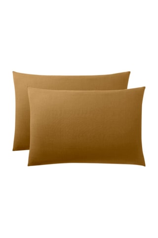 Funda de almohada de algodón 57 hilos/cm² - Caramelo 
