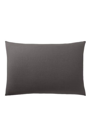 Funda de almohada de algodón 57 hilos/cm² - Antracita