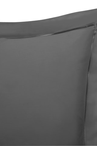 Funda de almohada de satén de algodón 120 hilos/cm² Prestige - Antracita