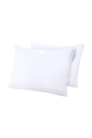 2 protectores de almohada de rizo impermeable antiácaros