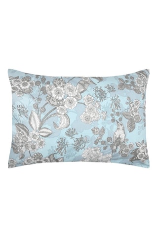 Funda de almohada de fibras de bambú Merula - Celeste