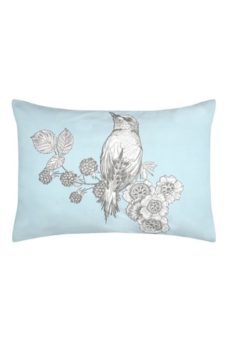 Funda de almohada de fibras de bambú Merula - Celeste