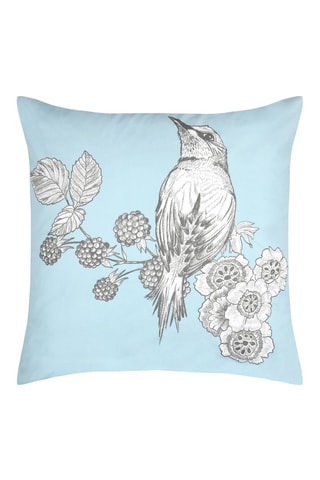 Funda de almohada de fibras de bambú Merula - Celeste