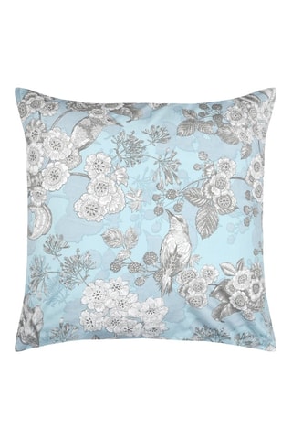 Funda de almohada de fibras de bambú Merula - Celeste