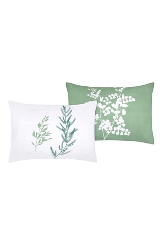 Funda de almohada de fibras de bambú Sylvana - Verde