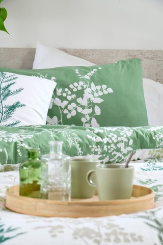 Funda de almohada de fibras de bambú Sylvana - Verde