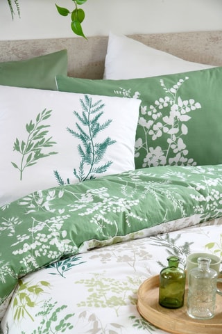 Funda de almohada de fibras de bambú Sylvana - Verde