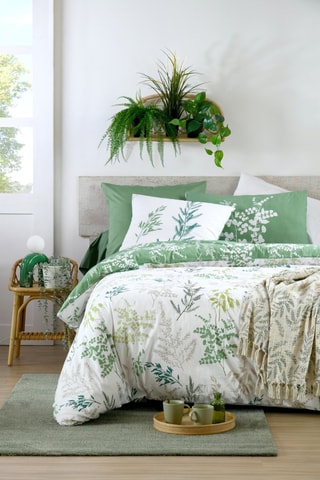 Funda de almohada de fibras de bambú Sylvana - Verde