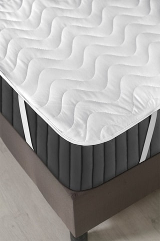 Protector de colchón Quilted Alez - Blanco