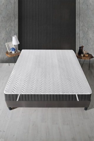 Protector de colchón Quilted Alez - Blanco