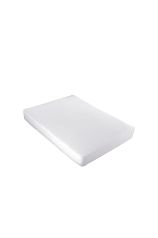 Sábana bajera de algodón - Blanco
