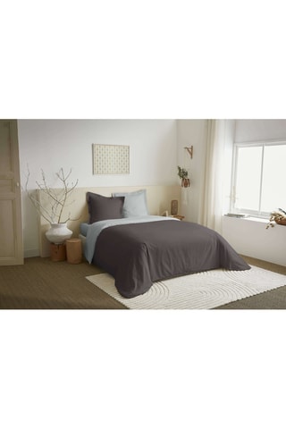 Juego de nórdico de algodón 57 hilos/cm² - Pizarra