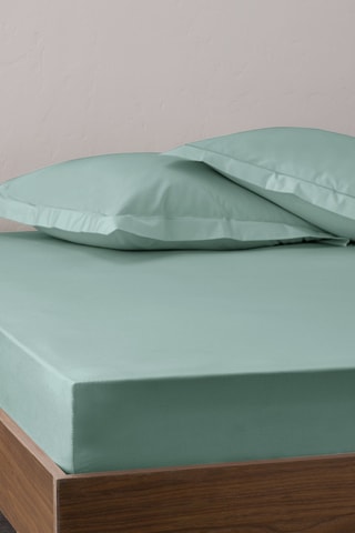 Sábana encimera de algodón 80 hilos/cm² - Verde