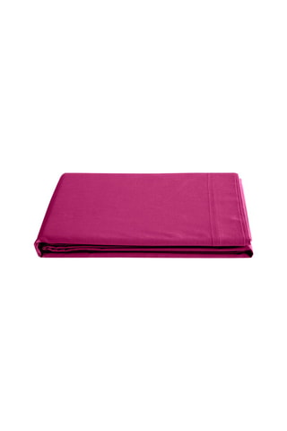 Sábana encimera de algodón 57 hilos/cm² - Magenta