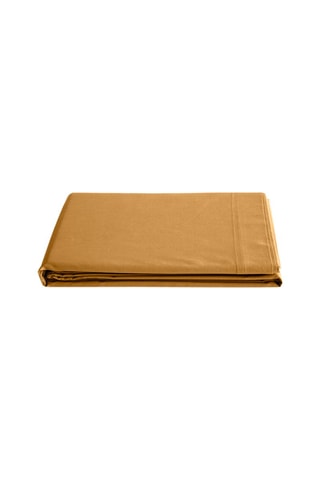 Sábana encimera de algodón 57 hilos/cm² - Miel
