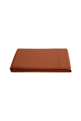Sábana encimera de algodón 57 hilos/cm² - Paprika