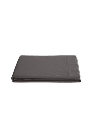 Sábana encimera de algodón 57 hilos/cm² - Antracita